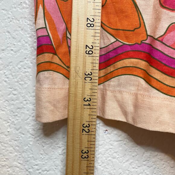 Farm Rio Spring Affair Romper Playsuit Linen Blend Size Small Playsuit Colorful - Picture 9 of 12